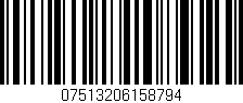 Código de barras (EAN, GTIN, SKU, ISBN): '07513206158794'