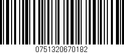 Código de barras (EAN, GTIN, SKU, ISBN): '0751320670182'