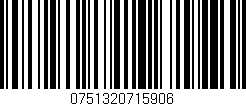 Código de barras (EAN, GTIN, SKU, ISBN): '0751320715906'