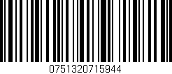 Código de barras (EAN, GTIN, SKU, ISBN): '0751320715944'