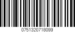 Código de barras (EAN, GTIN, SKU, ISBN): '0751320718099'