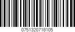Código de barras (EAN, GTIN, SKU, ISBN): '0751320718105'