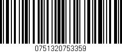Código de barras (EAN, GTIN, SKU, ISBN): '0751320753359'
