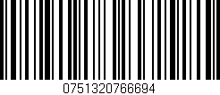 Código de barras (EAN, GTIN, SKU, ISBN): '0751320766694'