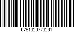 Código de barras (EAN, GTIN, SKU, ISBN): '0751320779281'