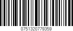 Código de barras (EAN, GTIN, SKU, ISBN): '0751320779359'