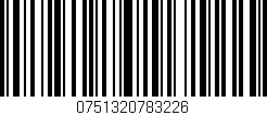 Código de barras (EAN, GTIN, SKU, ISBN): '0751320783226'