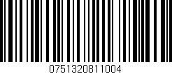 Código de barras (EAN, GTIN, SKU, ISBN): '0751320811004'