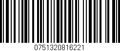 Código de barras (EAN, GTIN, SKU, ISBN): '0751320816221'