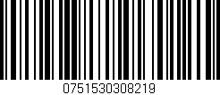 Código de barras (EAN, GTIN, SKU, ISBN): '0751530308219'