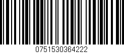 Código de barras (EAN, GTIN, SKU, ISBN): '0751530364222'