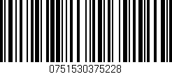 Código de barras (EAN, GTIN, SKU, ISBN): '0751530375228'