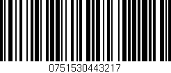 Código de barras (EAN, GTIN, SKU, ISBN): '0751530443217'