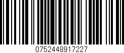 Código de barras (EAN, GTIN, SKU, ISBN): '0752448917227'