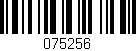 Código de barras (EAN, GTIN, SKU, ISBN): '075256'