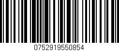 Código de barras (EAN, GTIN, SKU, ISBN): '0752919550854'