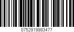 Código de barras (EAN, GTIN, SKU, ISBN): '0752919993477'