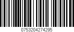 Código de barras (EAN, GTIN, SKU, ISBN): '0753204274295'