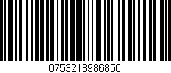 Código de barras (EAN, GTIN, SKU, ISBN): '0753218986856'