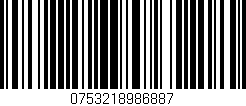 Código de barras (EAN, GTIN, SKU, ISBN): '0753218986887'