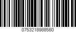Código de barras (EAN, GTIN, SKU, ISBN): '0753218988560'