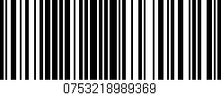 Código de barras (EAN, GTIN, SKU, ISBN): '0753218989369'