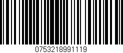Código de barras (EAN, GTIN, SKU, ISBN): '0753218991119'