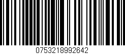 Código de barras (EAN, GTIN, SKU, ISBN): '0753218992642'