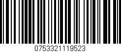 Código de barras (EAN, GTIN, SKU, ISBN): '0753321119523'