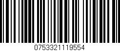 Código de barras (EAN, GTIN, SKU, ISBN): '0753321119554'