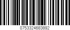 Código de barras (EAN, GTIN, SKU, ISBN): '0753324683892'