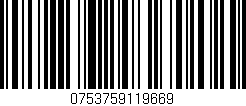 Código de barras (EAN, GTIN, SKU, ISBN): '0753759119669'