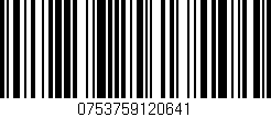 Código de barras (EAN, GTIN, SKU, ISBN): '0753759120641'