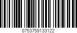 Código de barras (EAN, GTIN, SKU, ISBN): '0753759133122'