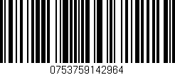Código de barras (EAN, GTIN, SKU, ISBN): '0753759142964'
