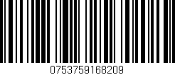 Código de barras (EAN, GTIN, SKU, ISBN): '0753759168209'