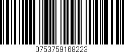 Código de barras (EAN, GTIN, SKU, ISBN): '0753759168223'