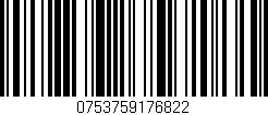 Código de barras (EAN, GTIN, SKU, ISBN): '0753759176822'