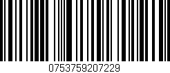 Código de barras (EAN, GTIN, SKU, ISBN): '0753759207229'
