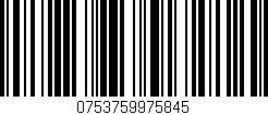 Código de barras (EAN, GTIN, SKU, ISBN): '0753759975845'