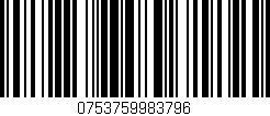 Código de barras (EAN, GTIN, SKU, ISBN): '0753759983796'