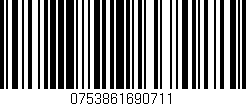 Código de barras (EAN, GTIN, SKU, ISBN): '0753861690711'