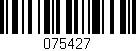 Código de barras (EAN, GTIN, SKU, ISBN): '075427'
