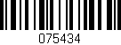 Código de barras (EAN, GTIN, SKU, ISBN): '075434'