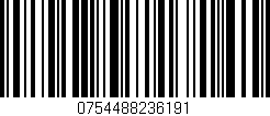 Código de barras (EAN, GTIN, SKU, ISBN): '0754488236191'