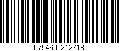 Código de barras (EAN, GTIN, SKU, ISBN): '0754605212718'