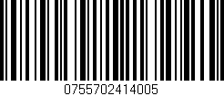 Código de barras (EAN, GTIN, SKU, ISBN): '0755702414005'