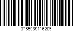 Código de barras (EAN, GTIN, SKU, ISBN): '0755969116285'