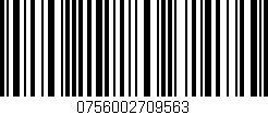 Código de barras (EAN, GTIN, SKU, ISBN): '0756002709563'