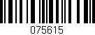 Código de barras (EAN, GTIN, SKU, ISBN): '075615'